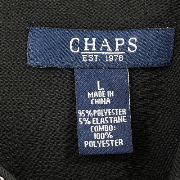 Chaps Sequin Shimmer Trim Ruched Waist Sleeveless Dress Womens Size Large - Picture 6 of 6